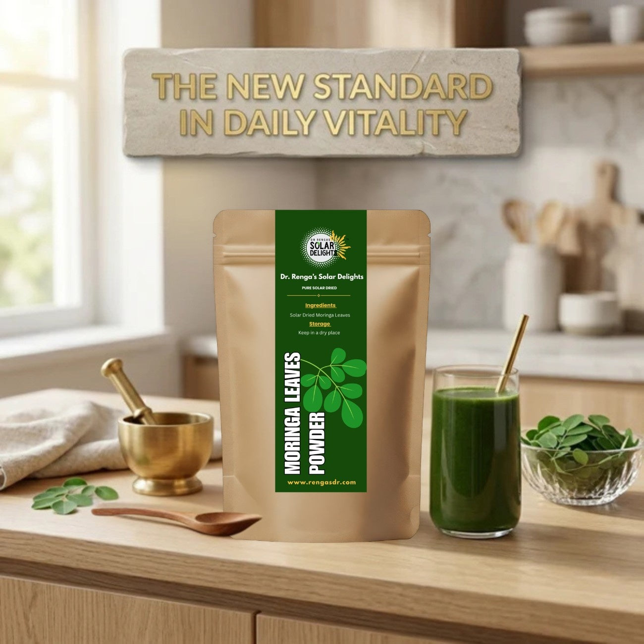 Moringa Leaves Powder | 100g - Dr. Renga's Solar Delights