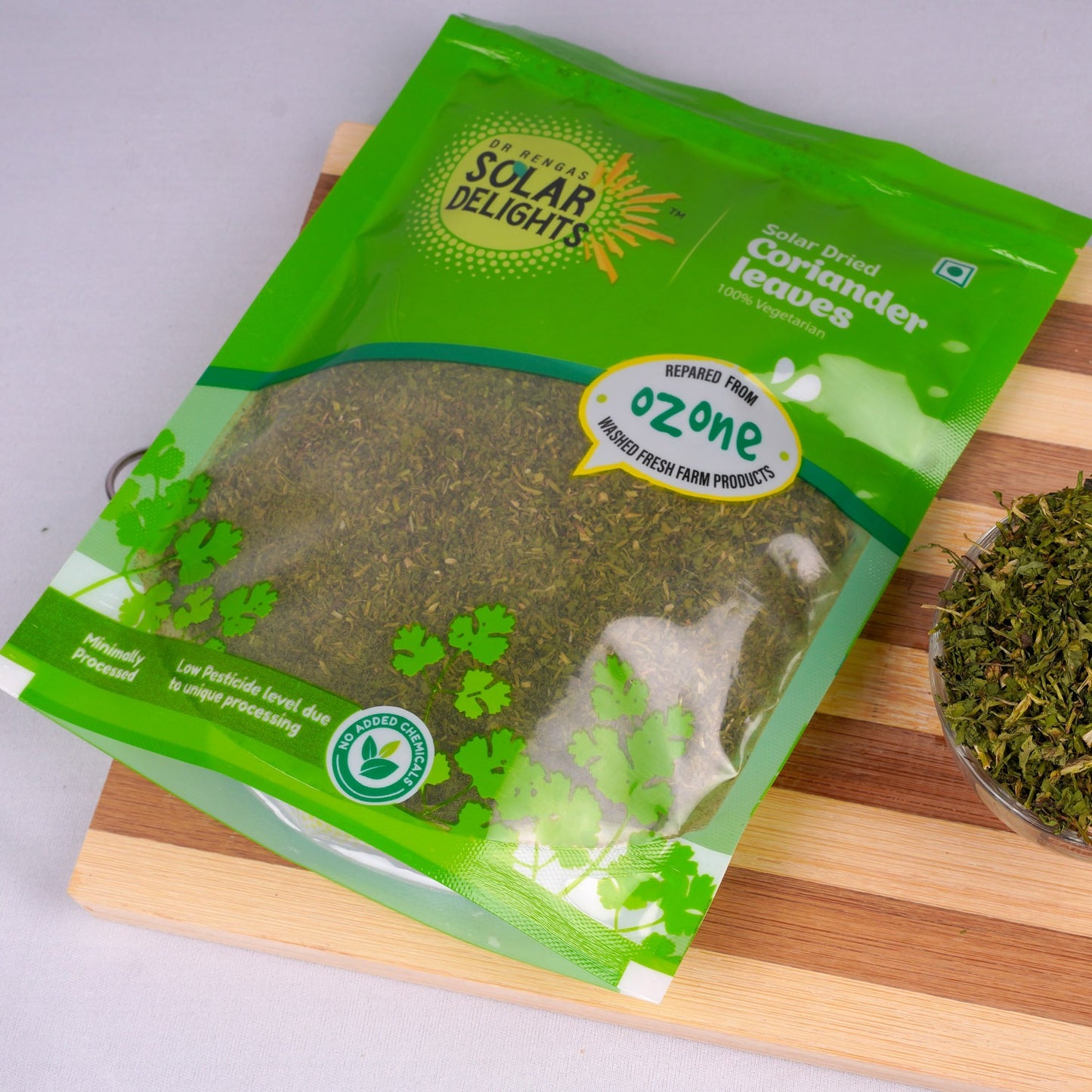 Dried herbs for hair growth β coriander leaves dried naturally for culinary and wellness use.
