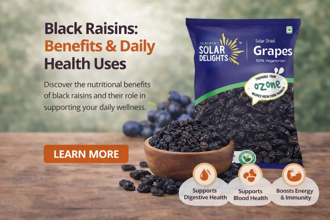 Black Raisins: Benefits &amp; Why They Are a Powerful Daily Health Snack
