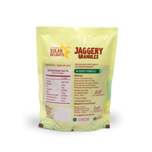Back label with complete ingredient list and storage details