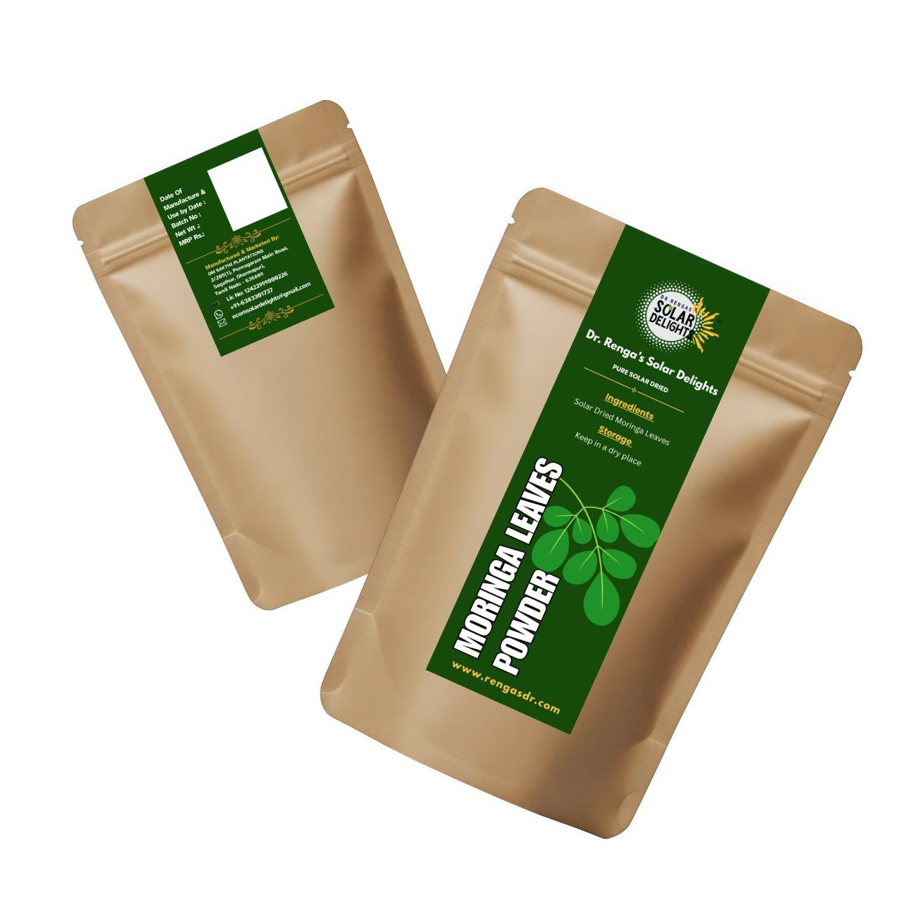 Moringa Leaves Powder | 100g - Dr. Renga's Solar Delights