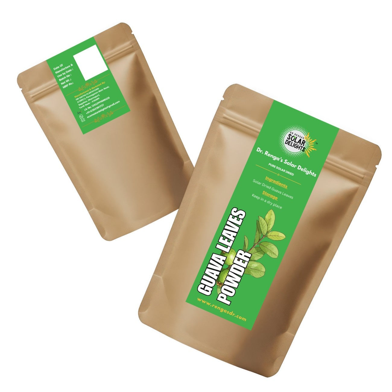 Guava Leaves Powder │100g - Dr. Renga's Solar Delights