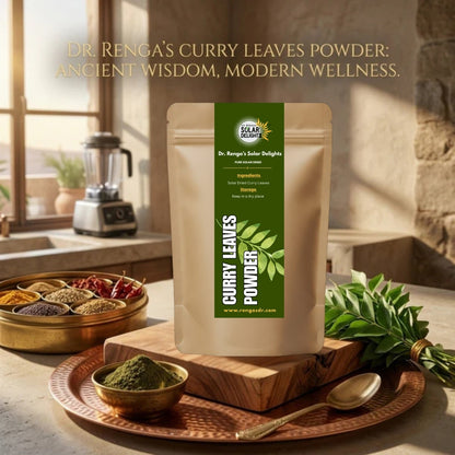 Curry Leaves Powder │100g - Dr. Renga's Solar Delights
