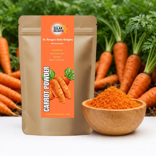 Carrot Powder │100g - Dr. Renga's Solar Delights