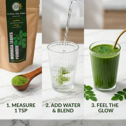 Moringa Leaves Powder | 100g - Dr. Renga's Solar Delights