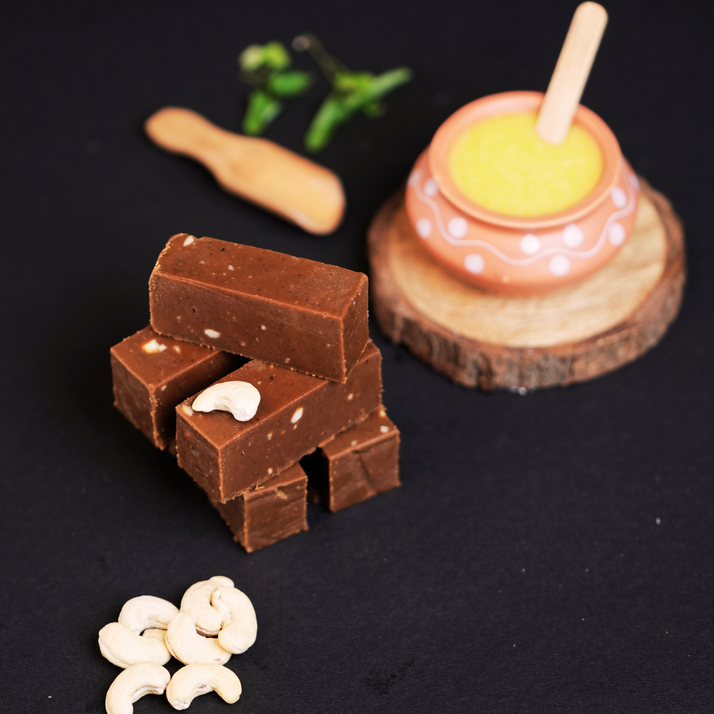 Fresh traditional Mysore Pak pieces made with pure ghee