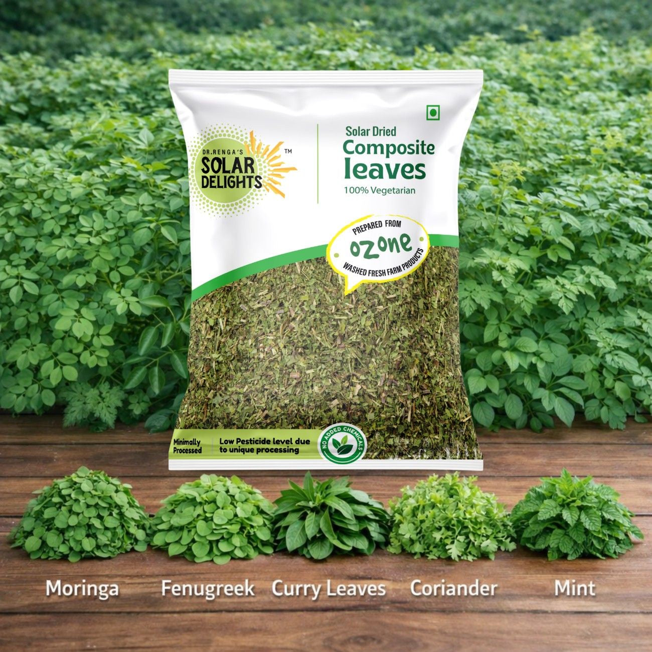 Composite Dried  Leaves | 100g - Dr. Renga’s Solar Delights