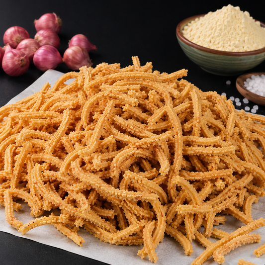 Small Onion Murukku │200g - Dr. Renga's Solar Delights