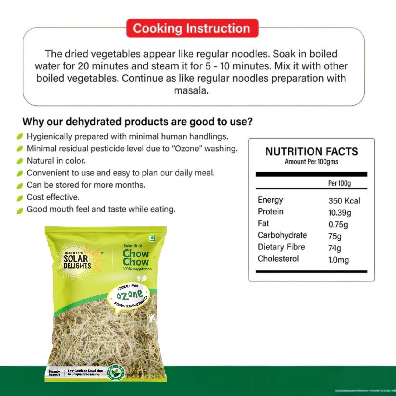 best dehydrated vegetables premium solar dried chow chow healthy ingredient