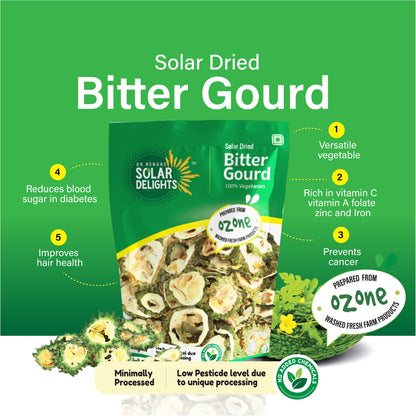 Bitter gourd dried – premium solar dried vegetables rich in fiber and beneficial nutrients.