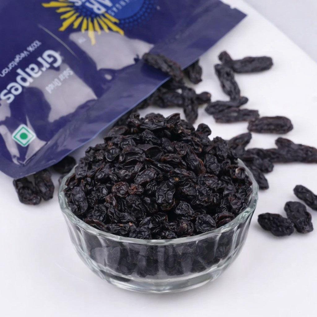 black kishmish natural black raisins premium dried black grapes