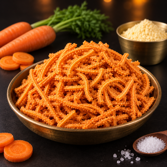 Carrot Murukku │200g - Dr. Renga's Solar Delights