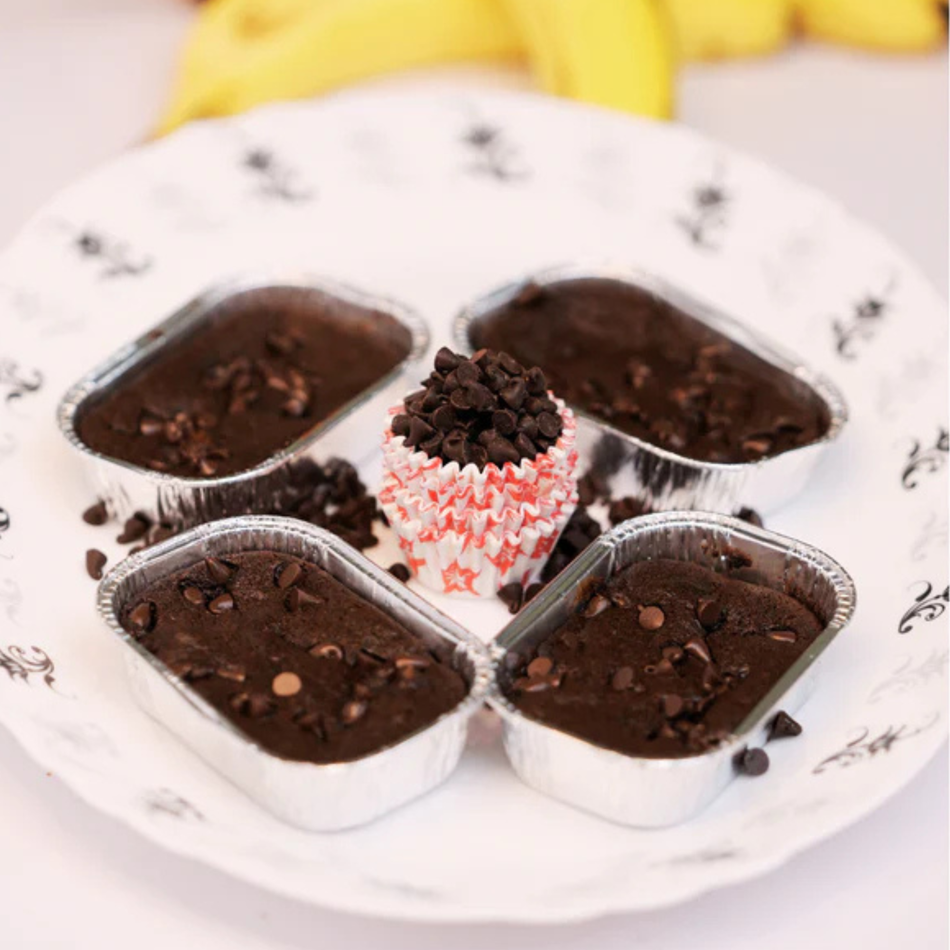 Coco banana brownie made with whole wheat and jaggery – eggless, no maida by Dr. Renga's Solar Delights