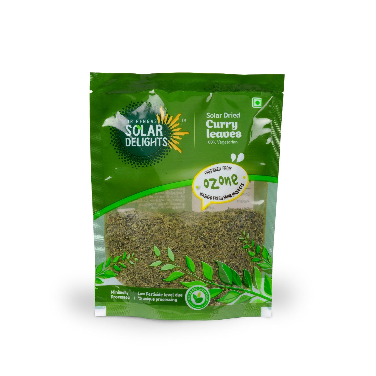 Premium curry leaves powder – natural dried curry leaves ground into aromatic karuveppilai podi.