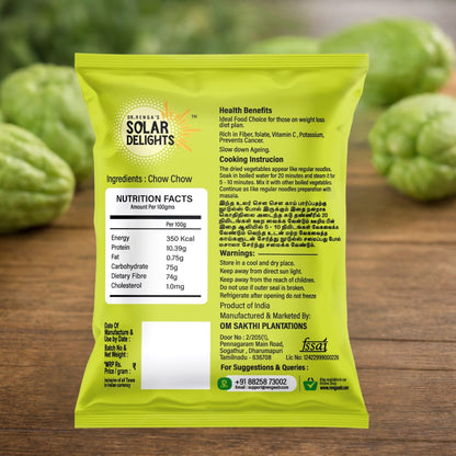 dehydrated chayote squash premium solar dried chow chow slices