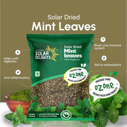 Finely processed dehydrated mint for recipes
