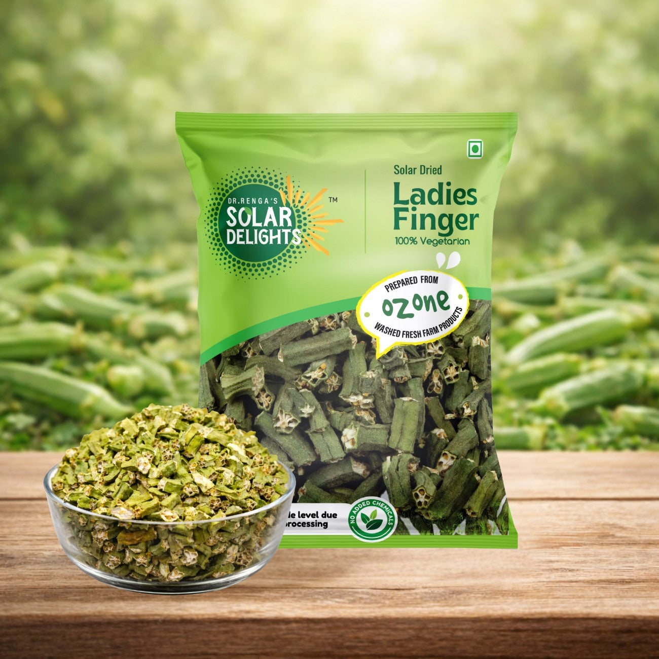 dehydrated okra solar dried okra natural healthy bhindi snack