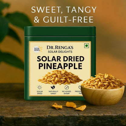 Dried pineapple chunks – pure dehydrated pineapple, a delicious tropical dry fruit for healthy snacking.
