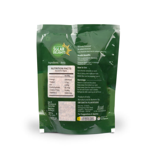 Back label showing detailed ingredient list and manufacturer details