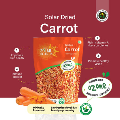 List of health advantages from incorporating dried carrots into meals