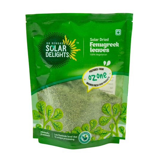Dr. Renga’s Solar Delights – Solar Dried Fenugreek Leaves-100 g | Natural & Nutrient-Rich Herb
