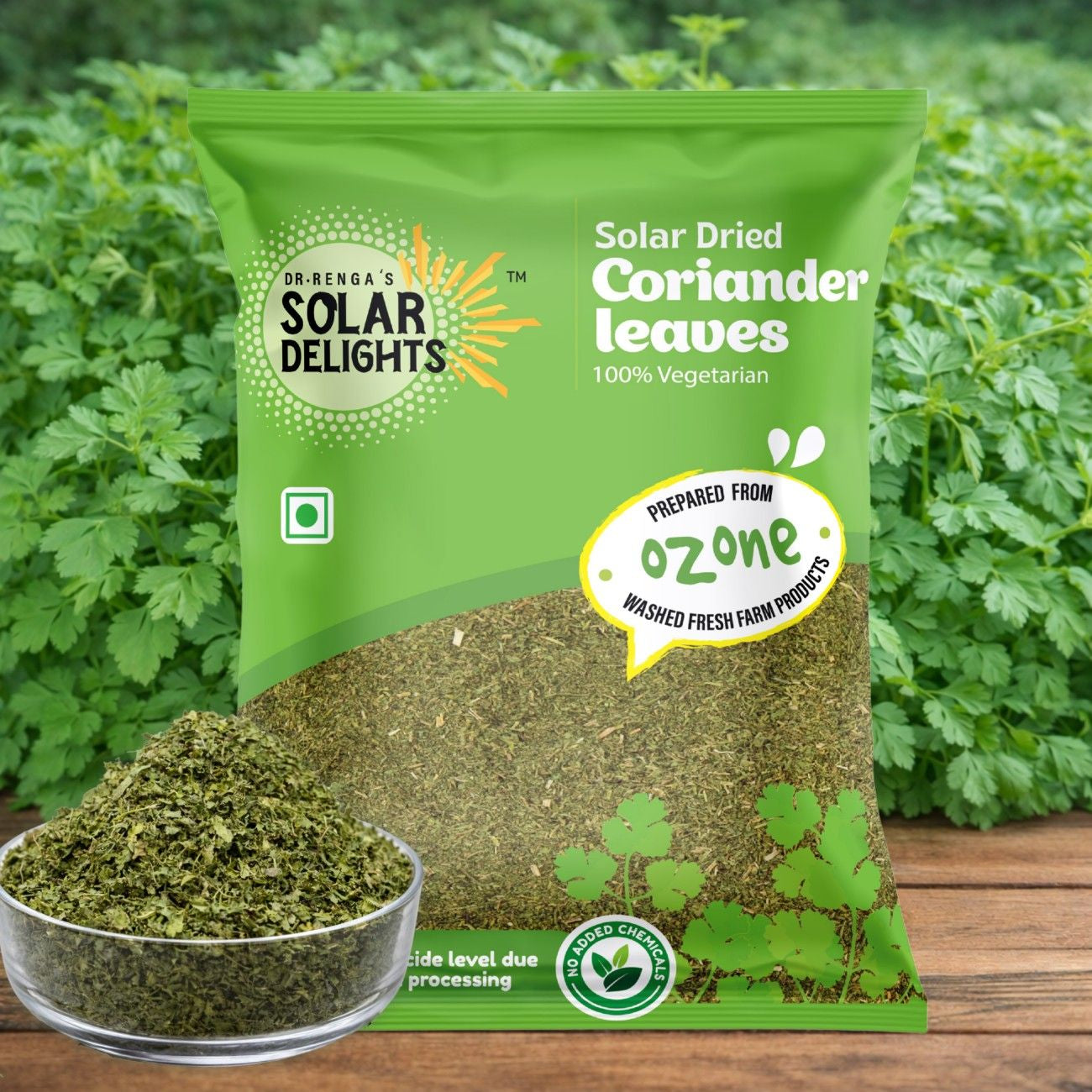 High-quality dried green leaves for kitchen use