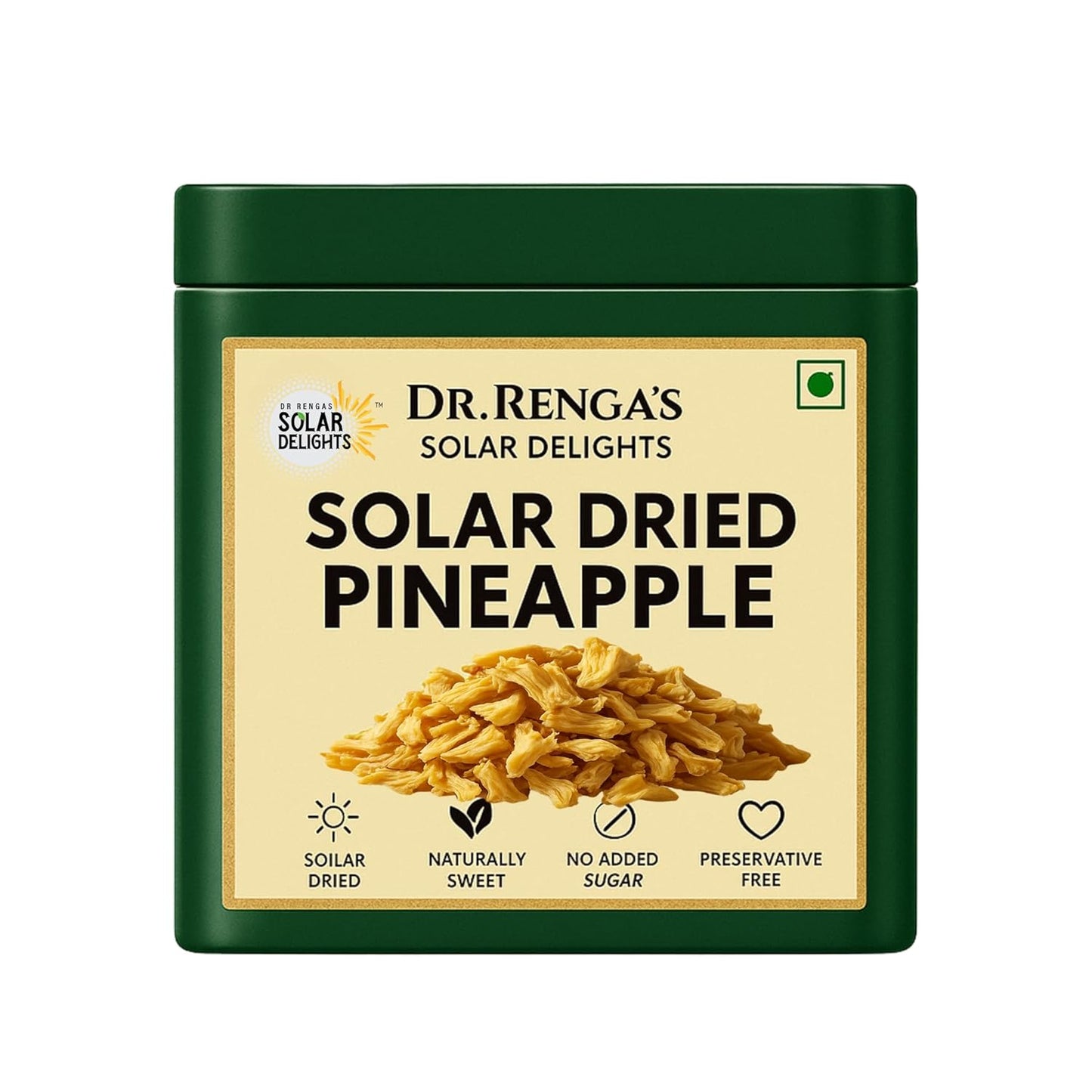 Premium dry fruits – solar-dried pineapple slices, a healthy and tasty pineapple dried fruit rich in natural sweetness.