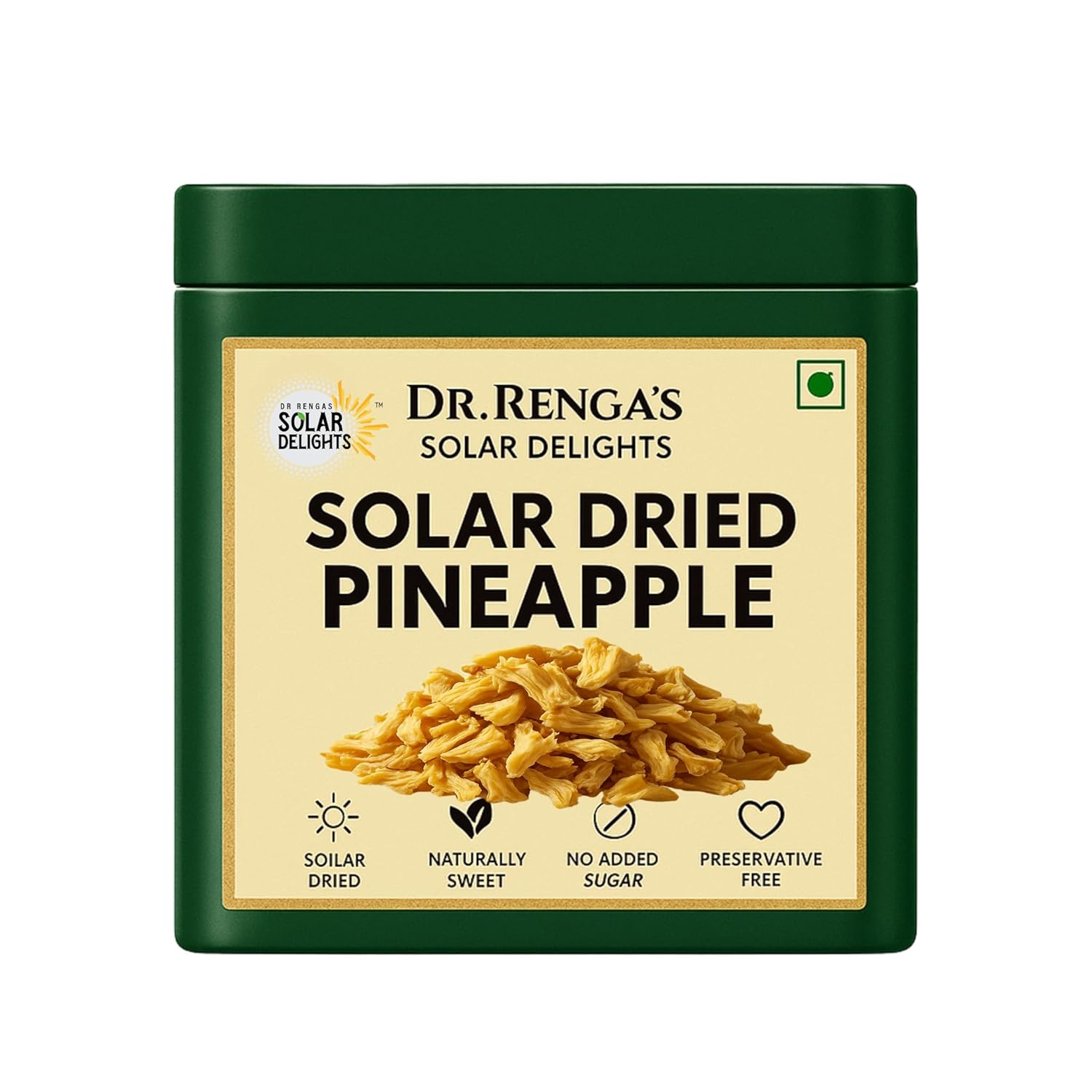 Premium dry fruits – solar-dried pineapple slices, a healthy and tasty pineapple dried fruit rich in natural sweetness.