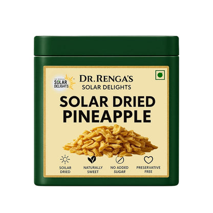 Premium dry fruits – solar-dried pineapple slices, a healthy and tasty pineapple dried fruit rich in natural sweetness.