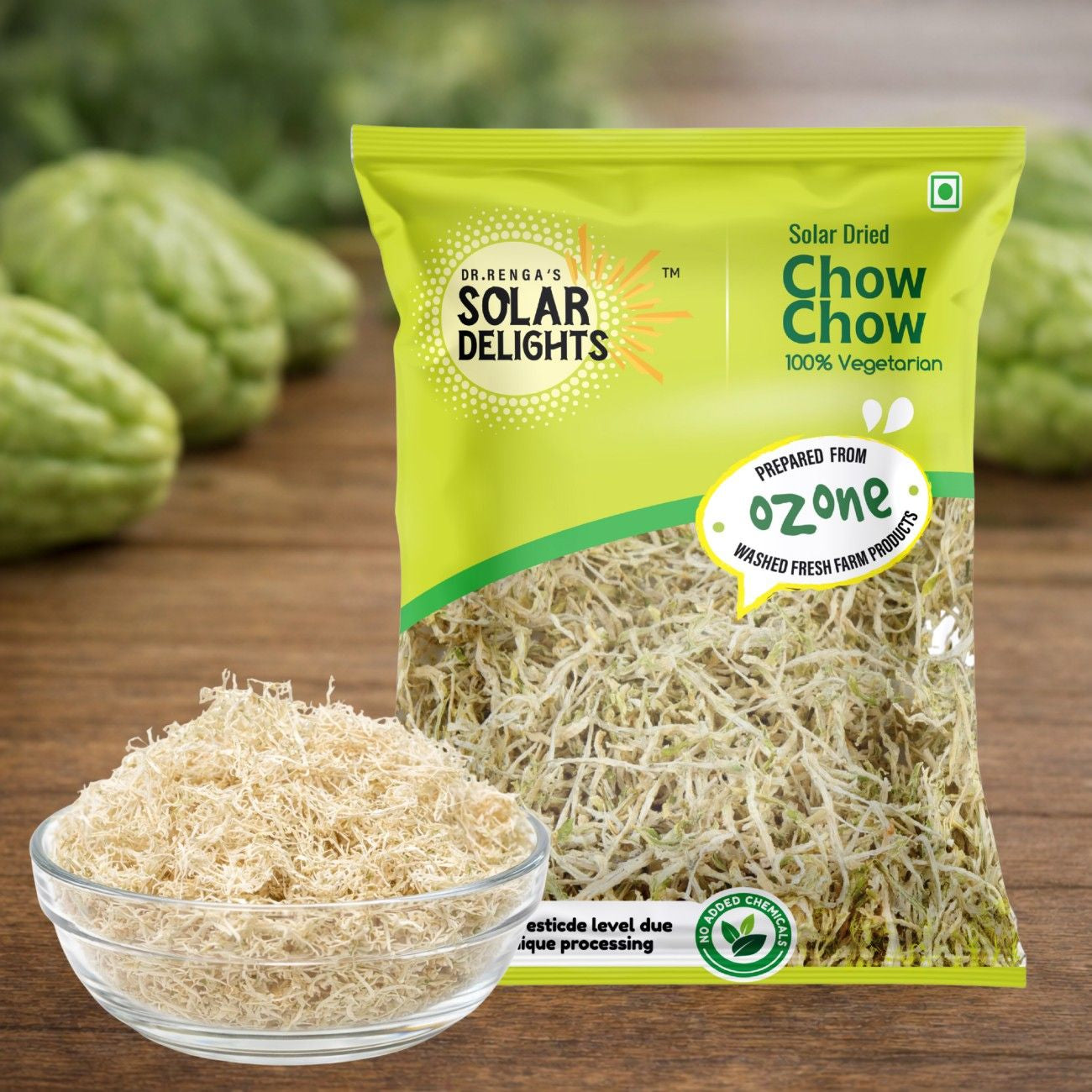 dry chow chow natural solar dried chayote vegetable healthy cooking ingredient