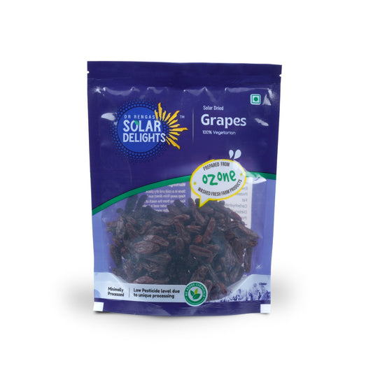Premium golden raisins – solar dried fruits rich in natural sweetness and nutrients from Dr. Renga’s Solar Delights.
