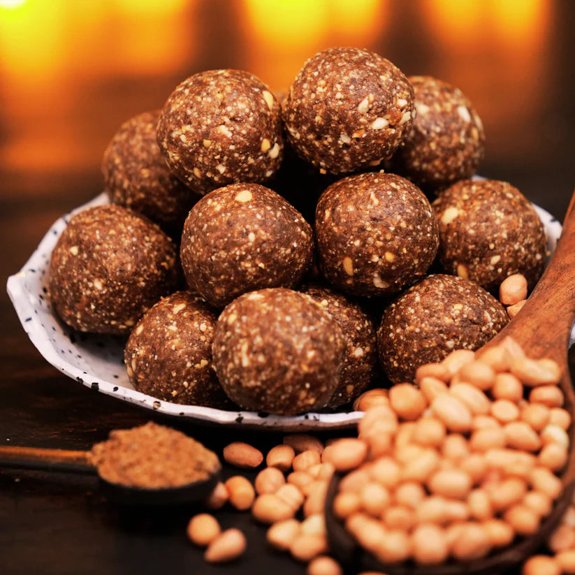 peanut laddu made with jaggery