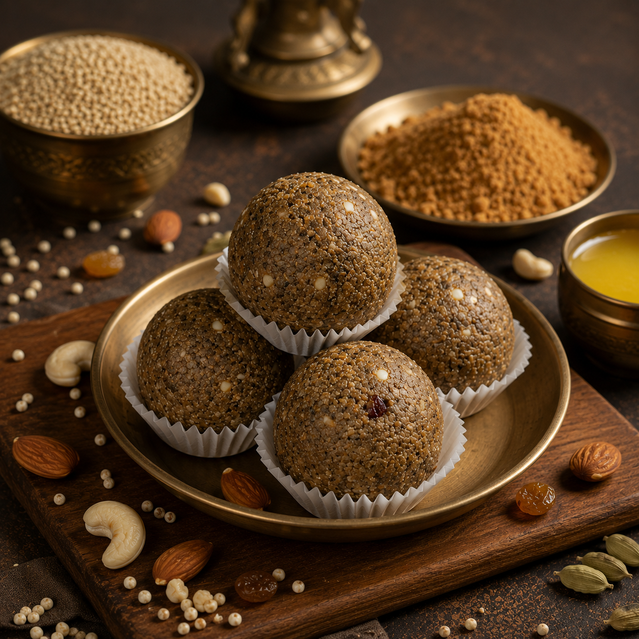 Kambu Ladoo | 200g -  Dr. Renga's Solar Delights