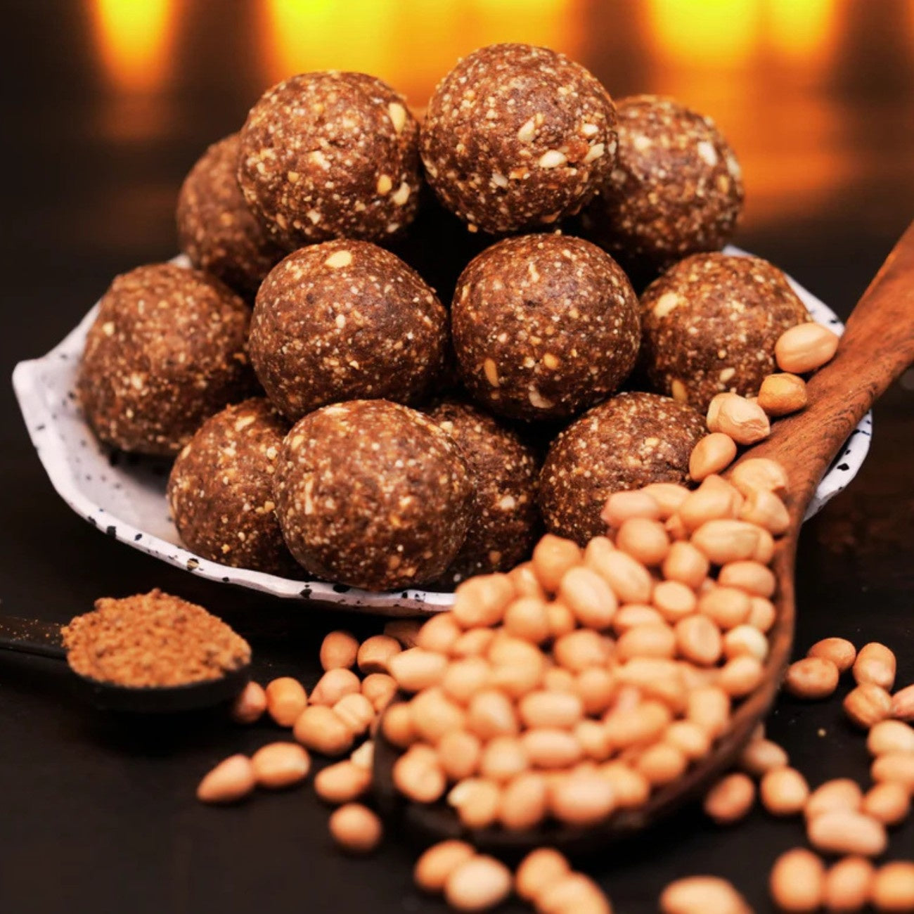 groundnut ladoo traditional indian sweet