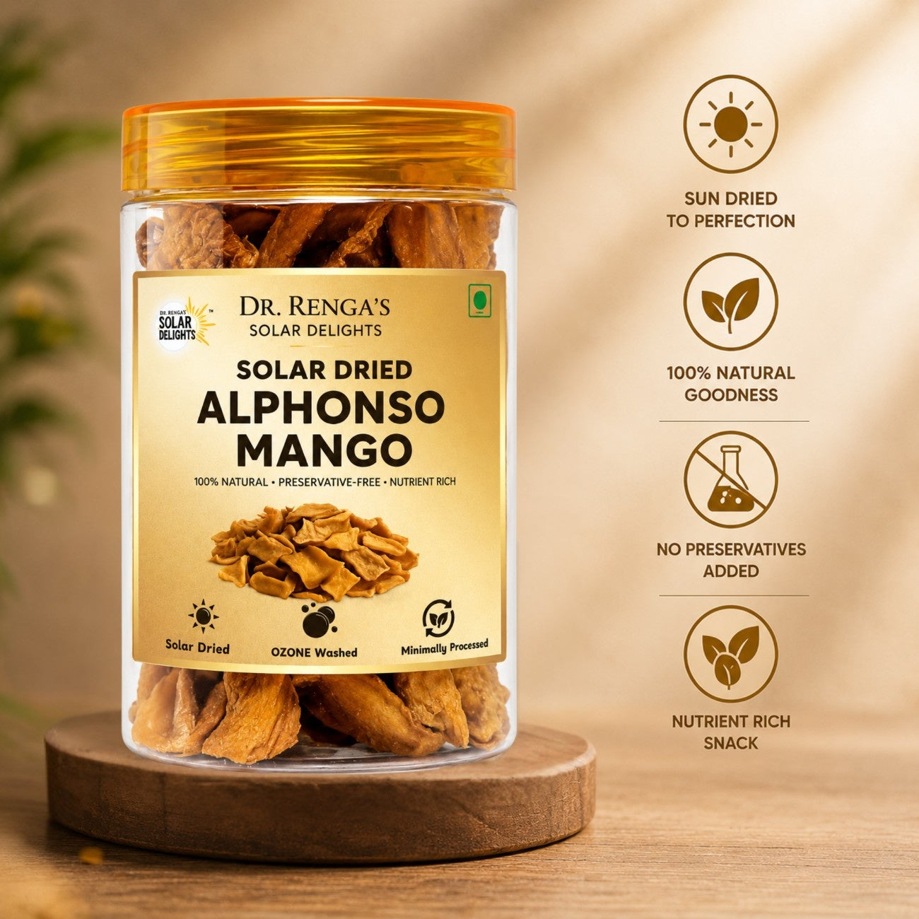 Dried Mango | 200g - Dr. Renga's Solar Delights