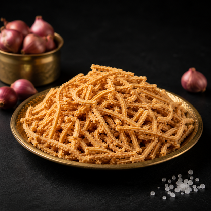 Small Onion Murukku │200g - Dr. Renga's Solar Delights