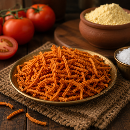 Tomato Murukku │200g - Dr. Renga's Solar Delights