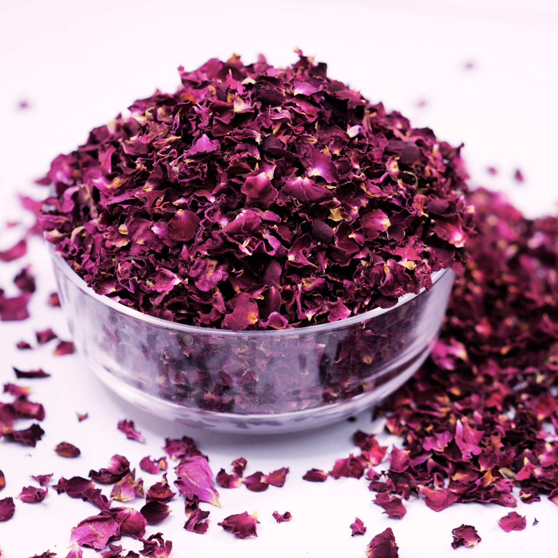 Brewed rose petal water used as a natural face toner for glowing and hydrated skin