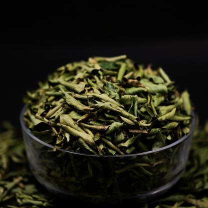 Dr. Renga's curry leaves showing farm-to-kitchen journey from 100-acre solar farm