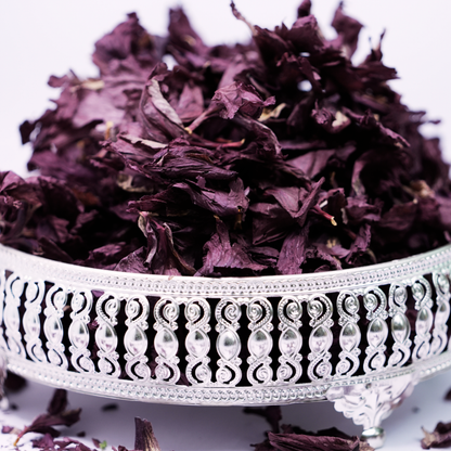 Dr. Renga's solar dried hibiscus flower sealed pack – front view