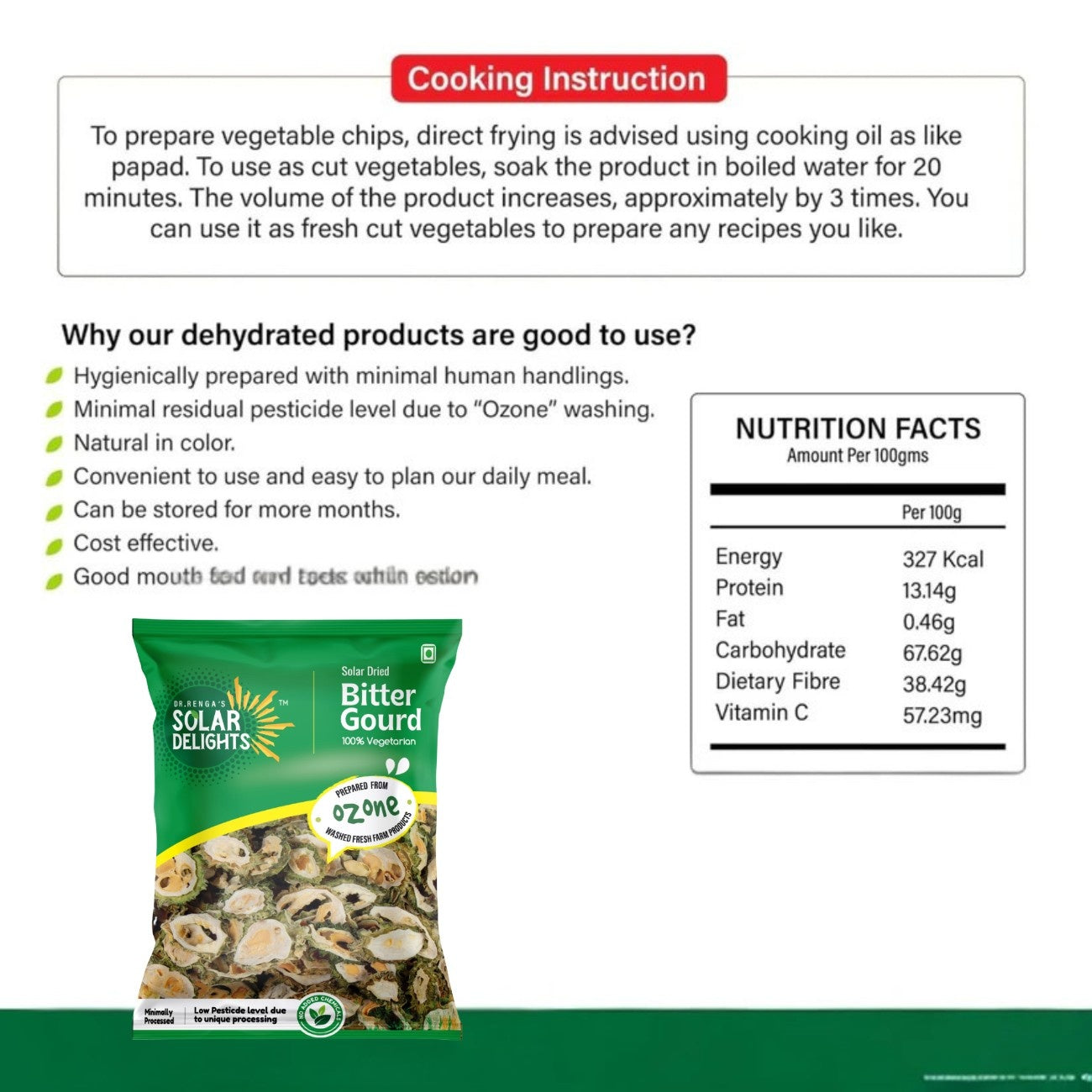 vegetable dried natural solar dried bitter gourd healthy ingredient