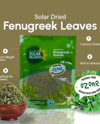 solar dried fenugreek leaves